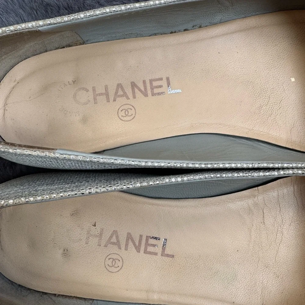 Authentic CHANEL CC 38.5 made in Italy black/silver - Picture 7 of 7